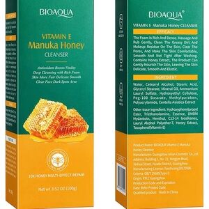 BIOAQUA Vitamin E Manuka Honey Cleanser 3.52 Oz Exp 01/27